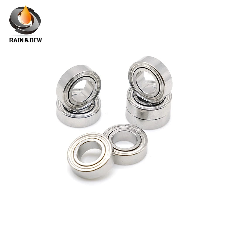 10Pcs MR128ZZ Ball Bearing 8x12x3.5 mm  ABEC-7 Miniature Metric Chrome Steel L-1280ZZ W678ZZA