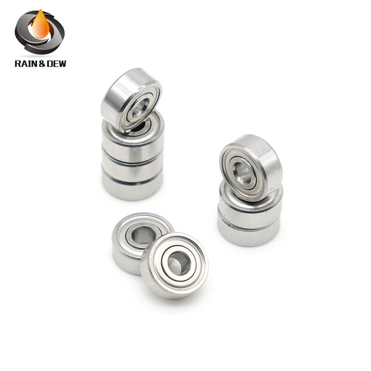10Pcs SR2ZZ Bearing 3.175*9.525*3.969 mm  ABEC-9 440C Roller Stainless Steel SR2ZZ Ball Bearings
