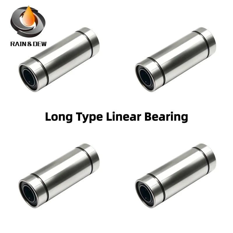 1PCS Long Type Linear Bearings LM6LUU LM8LUU LM10LUU LM12LUU LM13LUU LM16LUU LM20LUU Linear Motion Bearings For 3D printers