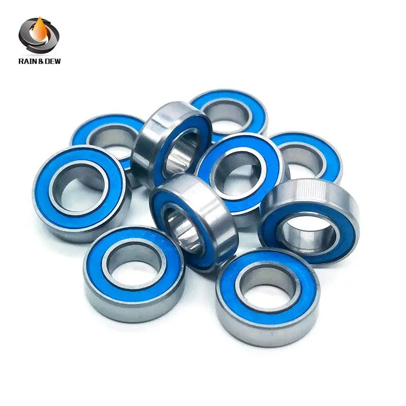 MR148RS-Blue Bearing ABEC-7 (10PCS) 8X14X4 mm Miniature MR148 - 2RS Ball Bearings Blue Sealed For Axial SCX10 II