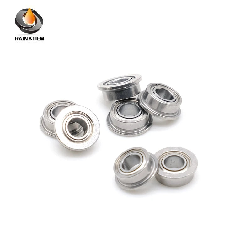 10PCS SFR133ZZ CB 2.38x4.762x2.38mm  Flange Hybrid Ceramic Ball Bearings 3/32'' x 3/16'' x 3/32'' inch