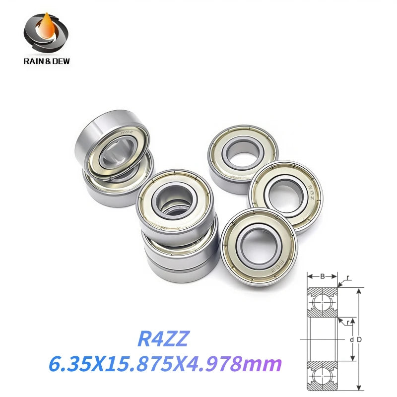 5/10pcs Inch Bearings Deep Groove Ball Bearings R2ZZ R3ZZ R4ZZ R6ZZ R8ZZ R144ZZ R166ZZ R168ZZ R1810ZZ