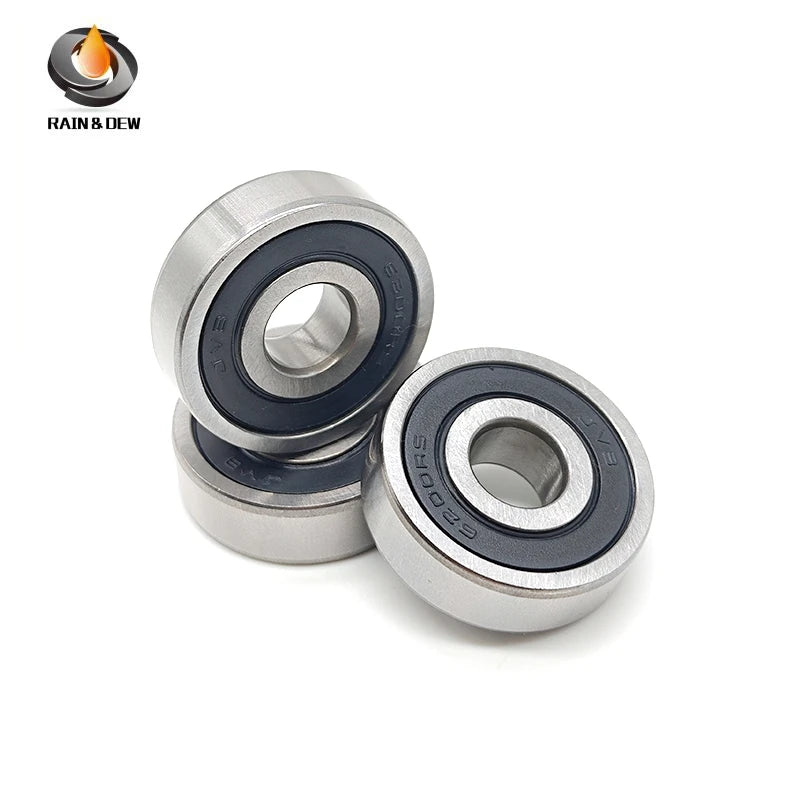 5PCS 6200RS 10X30X9 mm Deep Groove Bearing ABEC-7 Ball Bearings 6200-2RS 6200RZ 180200 RZ RS 6200 2RS EMQ Quality