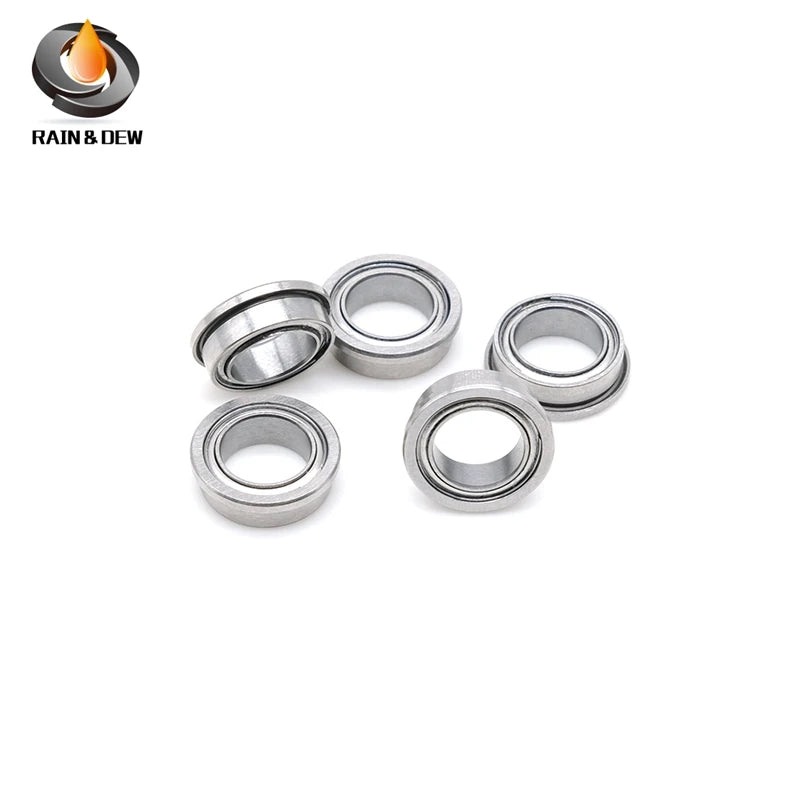 10Pcs  FR168ZZ  6.35x9.525x3.175mm,  FR144ZZ  3.175X6.35X2.779mm,   FR156ZZ 4.762X7.938X3.175mm Flange Ball Bearing ABEC-9
