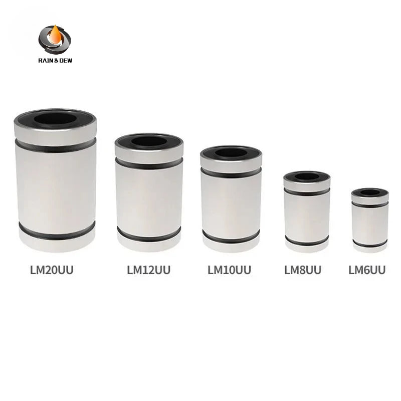 1/2P Linear Bearing LM5UU LM8UU LM10UU LM12UU LM20UU 6mm 8mm 10mm 12mm 16mm 20mm For 3D Printer CNC DIY Slide Guide Precision
