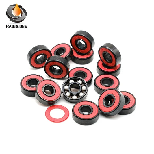 8Pcs 608 2RS Hybrid Ceramic Bearing ABEC-11 8x22x7 mm Skateboard Spinner Ceramic Nitride Pro Series 608 Ceramic Ball Bearings