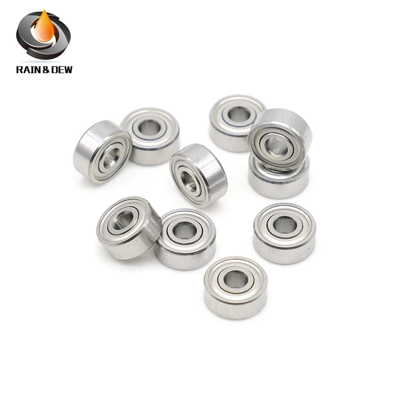 10Pcs SR2ZZ Bearing 3.175*9.525*3.969 mm  ABEC-9 440C Roller Stainless Steel SR2ZZ Ball Bearings