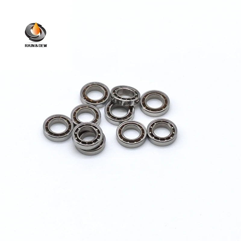 10PCS Open Type Deep Groove Ball Bearings 681K 1x3x1 mm High Precision Low Noise For Precision Instruments and Equipment