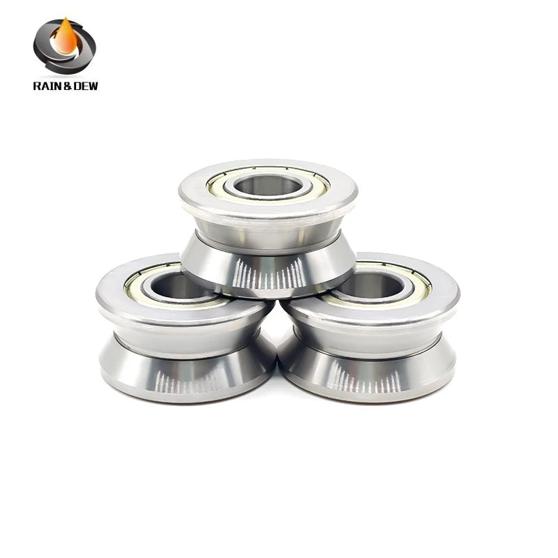 1Pcs/2Pcs  LV202-41ZZ 15x41x20 mm V Groove Guide Roller Bearings ABEC-7