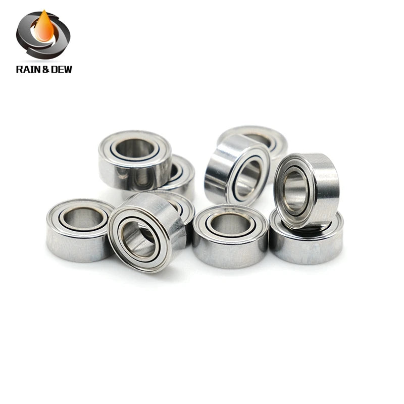 10Pcs  SMR105ZZ Stainless Steel Bearing  5X10X3 mm Custom Size ABEC-7 Miniature Bearing 440C Material