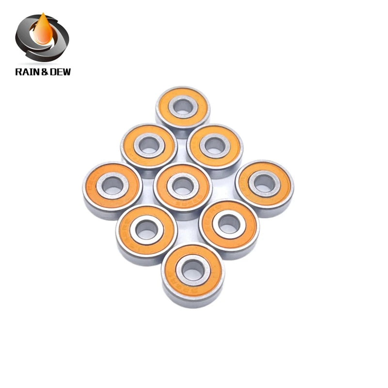 10PCS 6900RS Bearing 10x22x6 mm ABEC-7 Metric Thin Section  Ball Bearings 6900 RS 2RS 6900-2RS Orange Sealed
