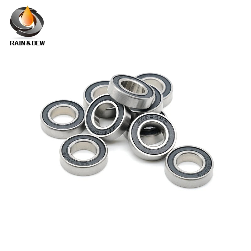 6704RS 20x27x4mm 10Pieces Bearing ABEC-7  Chrome Steel Ball Bearings With Black Rubber Seal 6704-2RS