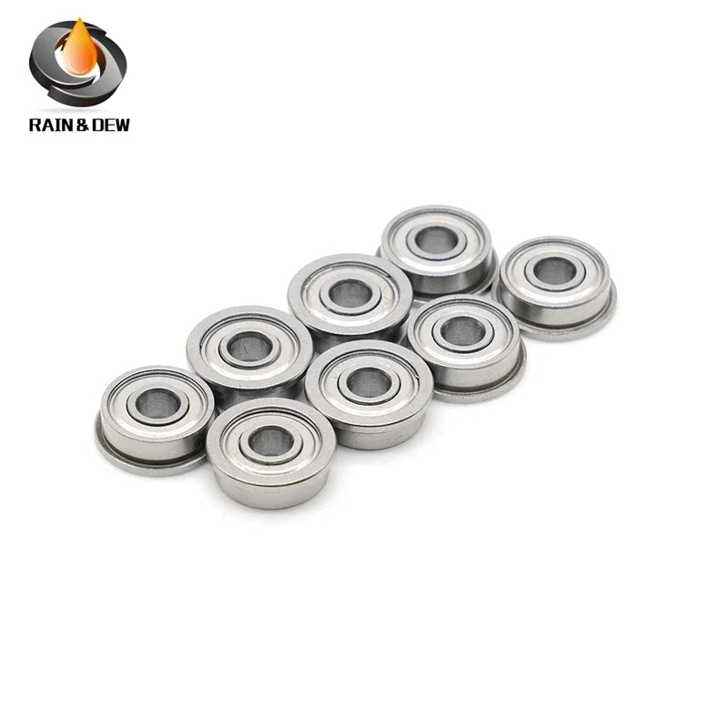 FR166ZZ Flange Bearing 4.7625*9.525*3.175 mm 10 PCS Inch Flanged FR166 Z ZZ Ball Bearings