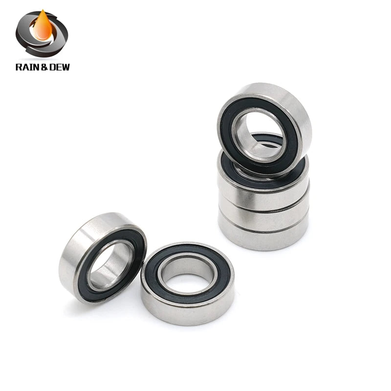 10Pcs  SR188 2RS CB ABEC7 6.35X12.7X4.762mm  Stainless Steel Hybrid Ceramic Ball Bearing 188 Ceramic Bearing For Fishing Reel