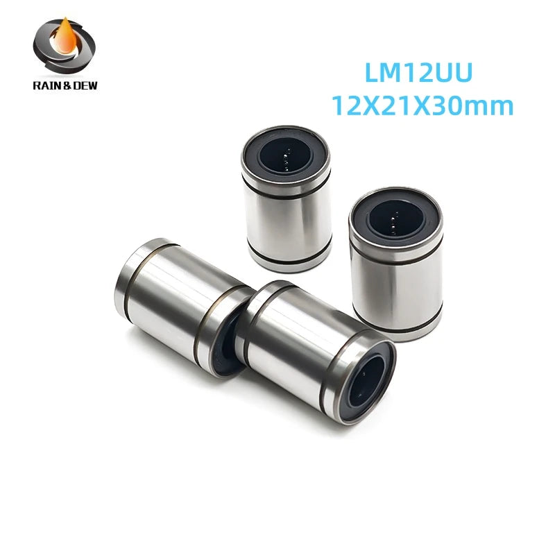 1/2P Linear Bearing LM5UU LM8UU LM10UU LM12UU LM20UU 6mm 8mm 10mm 12mm 16mm 20mm For 3D Printer CNC DIY Slide Guide Precision