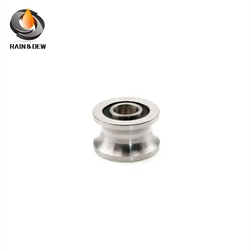 1PCS/2PCS U22 8x22.5x14.5 mm Bearing Pulley U-groove Groove Roller with 12mm Diameter Track Wheel