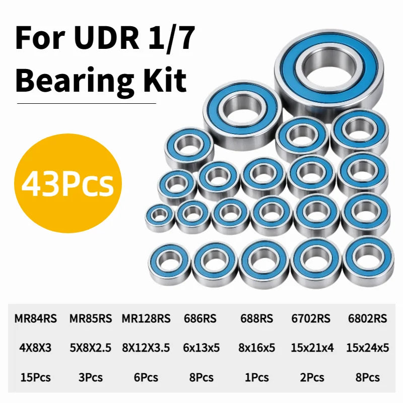 17mm Full Bearing Kit for 1/7 Scale RC Off-Road Trucks – Mojave / UDR / FS Racing Desert Truck