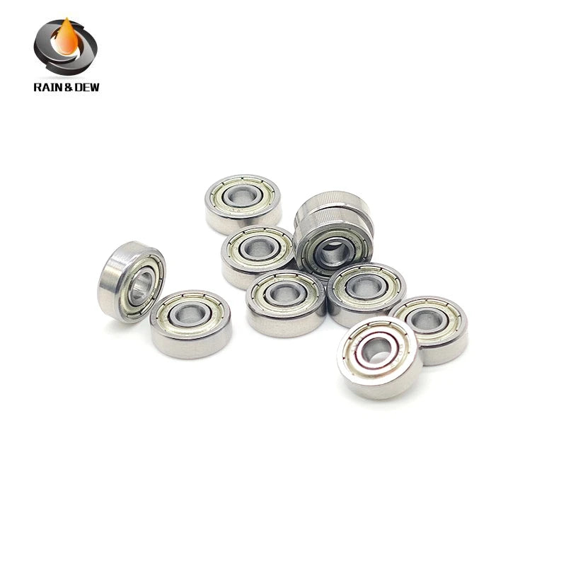 10PCS 604ZZ 4x12x4 mm ABEC-7 Miniature Ball Bearings Chrome Steel Bearings For 3D Printer Parts Pulleys