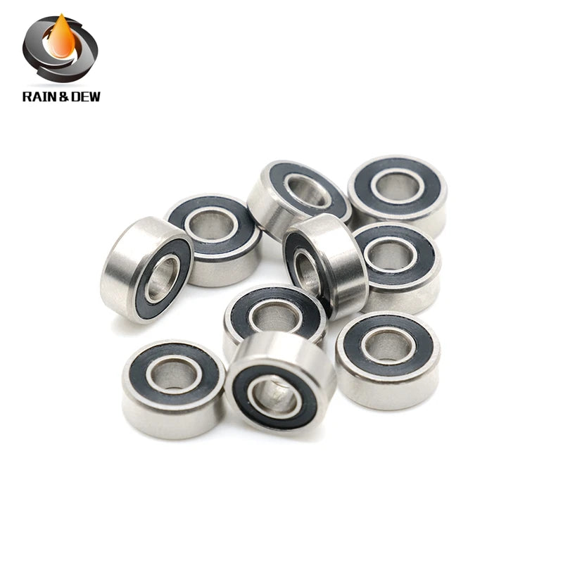 R4RS Bearing 6.35*15.875*4.9778 mm ABEC-7( 10 PCS ) Inch Miniature R4 2RS Ball Bearings