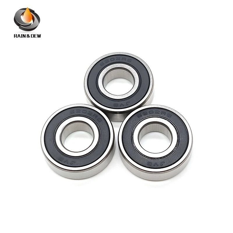 5PCS 6202RS Bearing 15*35*11 mm ABEC-7  6202RS Deep Groove Ball Bearings 6202 Ball Bearing