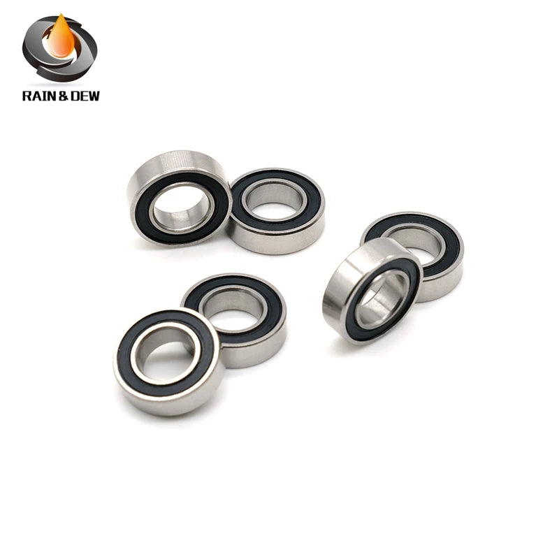 10Pcs  SR188 2RS CB ABEC7 6.35X12.7X4.762mm  Stainless Steel Hybrid Ceramic Ball Bearing 188 Ceramic Bearing For Fishing Reel