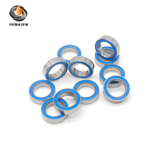 10P 6700RS Bearing ABEC-7 10x15x4 MM Thin Section 6700-2RS Ball Bearings 6700 2RS With Blue Sealed For Hobby Electric RC Car