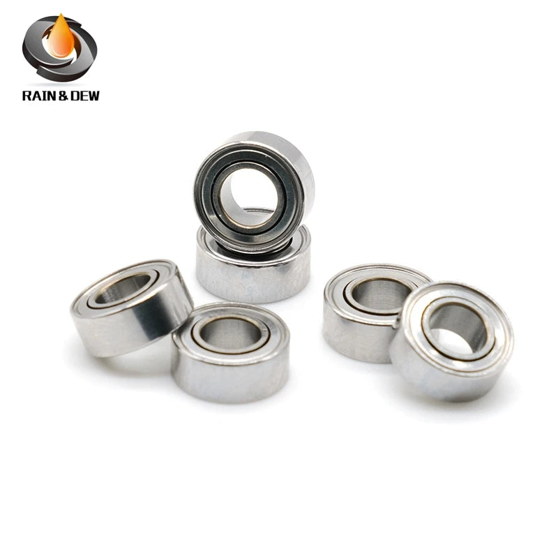 10Pcs  SMR105ZZ Stainless Steel Bearing  5X10X3 mm Custom Size ABEC-7 Miniature Bearing 440C Material