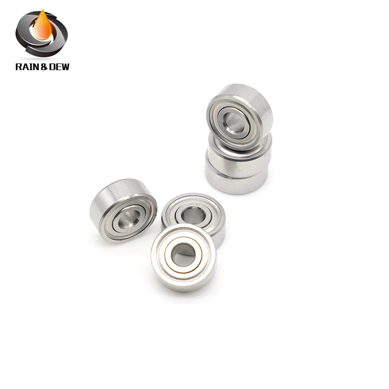 10Pcs SR156ZZ	4.762x7.938x3.175mm  ABEC-9 440C Roller Stainless Steel SR156ZZ Ball Bearings