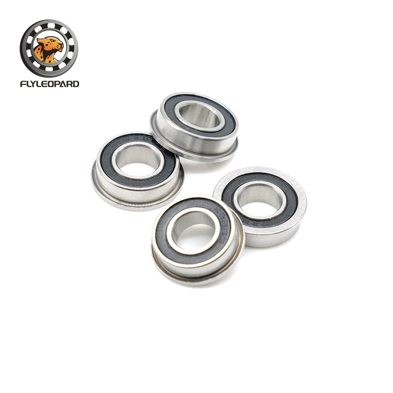 10Pcs High Precision Flange Bearings for FPV Drone Motor & 3D Printer, Sealed Deep Groove Ball Bearing F623RS F695RS MF128RS