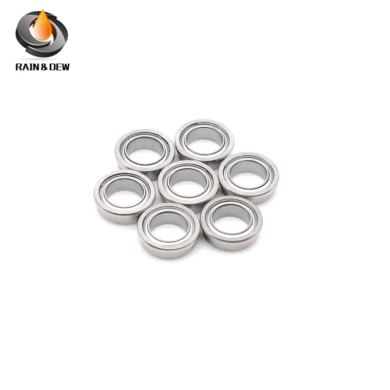 FR168ZZ Flange Bearing 6.35x9.525x3.175 mm ABEC-7 ( 10 PCS ) Inch Flanged FR168 Z ZZ Ball Bearings
