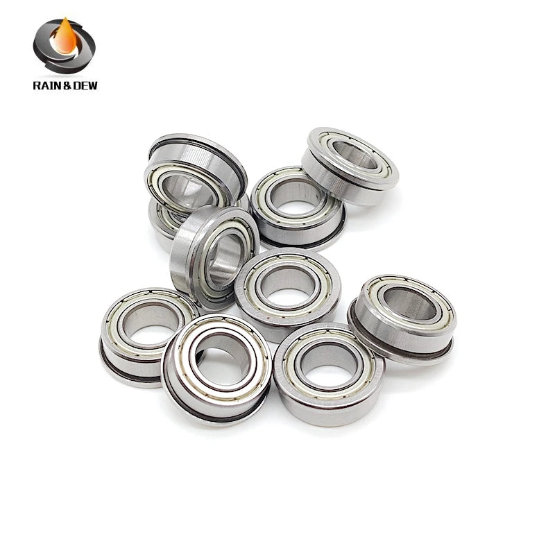 10PCS F63800ZZ 10X19X7 mm Flange Deep Groove Ball Bearing F63800 F63800Z 10x19x7mm Flanged bearing
