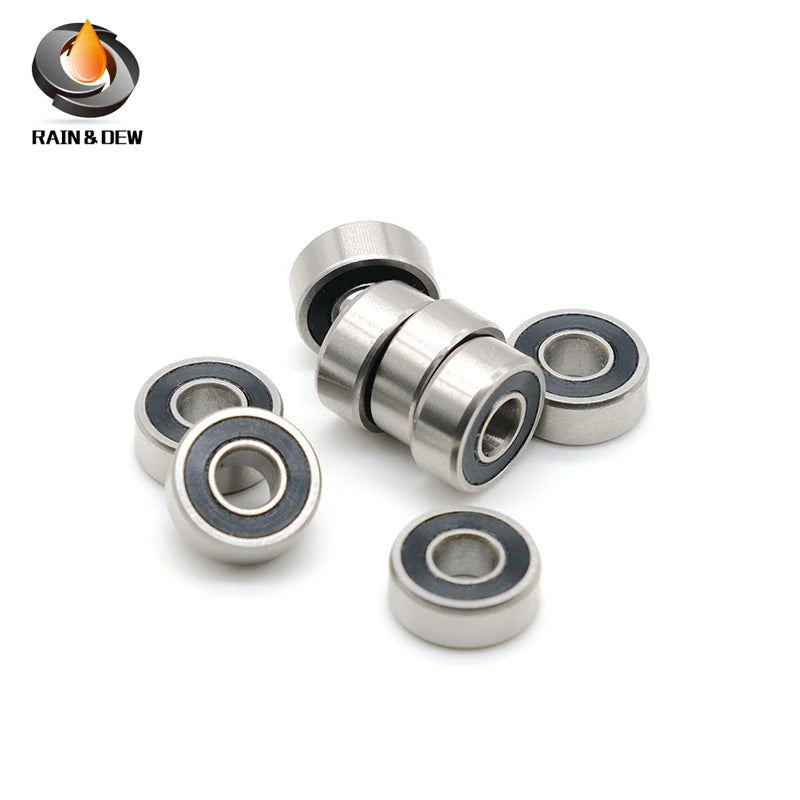 R4RS Bearing 6.35*15.875*4.9778 mm ABEC-7( 10 PCS ) Inch Miniature R4 2RS Ball Bearings