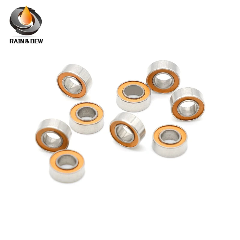 1Pcs SMR 84 2RS CB ABEC-7 4X8X3 mm  Stainless Steel hybrid Si3n4 ceramic ball bearing  Without Grease Fast Turning
