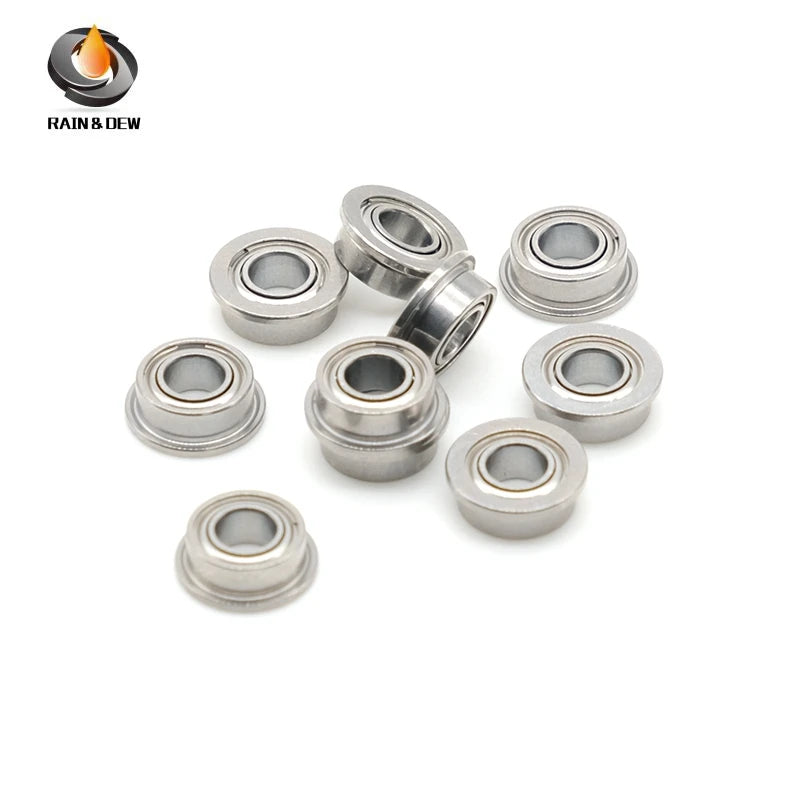 10PCS SFR133ZZ CB 2.38x4.762x2.38mm  Flange Hybrid Ceramic Ball Bearings 3/32'' x 3/16'' x 3/32'' inch