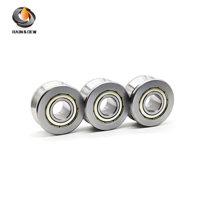 1Pcs/2Pcs  LV202-41ZZ 15x41x20 mm V Groove Guide Roller Bearings ABEC-7