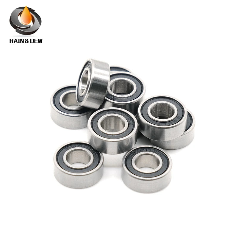 697RS Bearing 10PCS 7x17x5 mm ABEC-7 Hobby Electric RC Car Truck 697 RS 2RS Ball Bearings 697-2RS Black Sealed