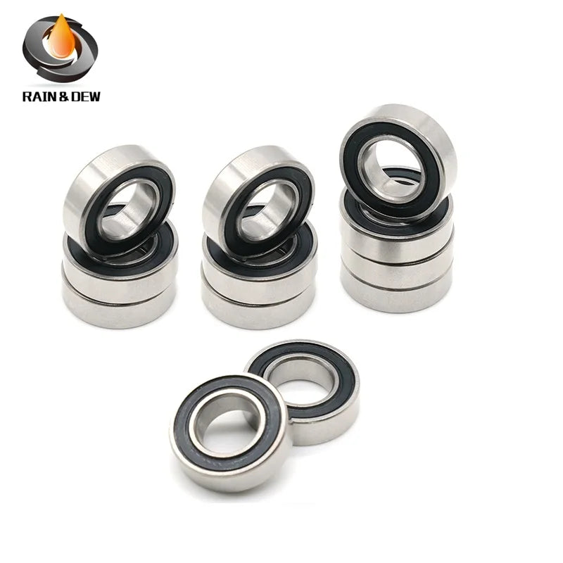 606RS Bearing ABEC-7 (10PCS) 6*17*6 mm Miniature Sealed 606-2RS Ball Bearings 606 2RS
