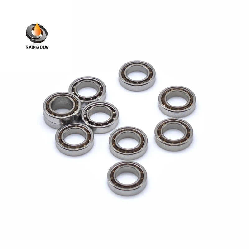 10PCS Open Type Deep Groove Ball Bearings 681K 1x3x1 mm High Precision Low Noise For Precision Instruments and Equipment
