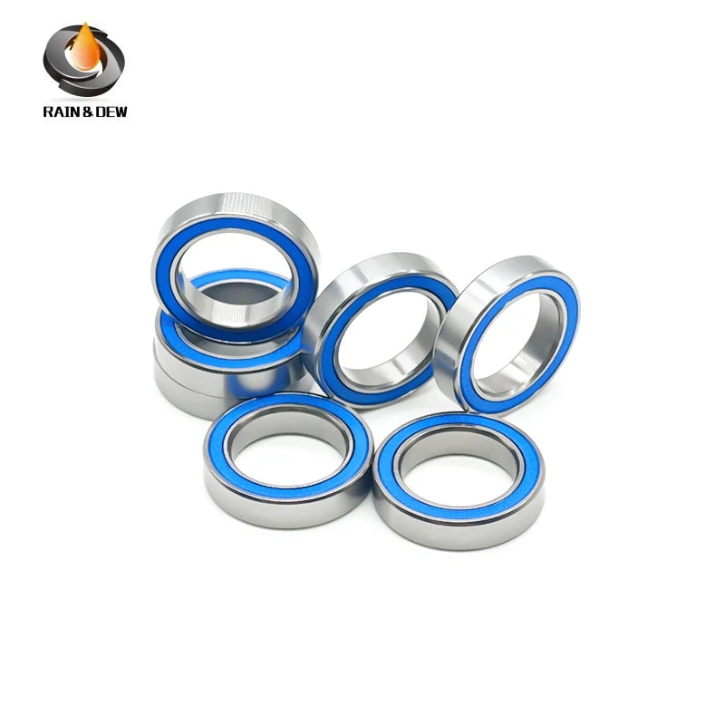 10PCS 6701RS 12X18X4 mm Bearing ABEC-7  Chrome Steel Ball Bearings With Blue Rubber Seal