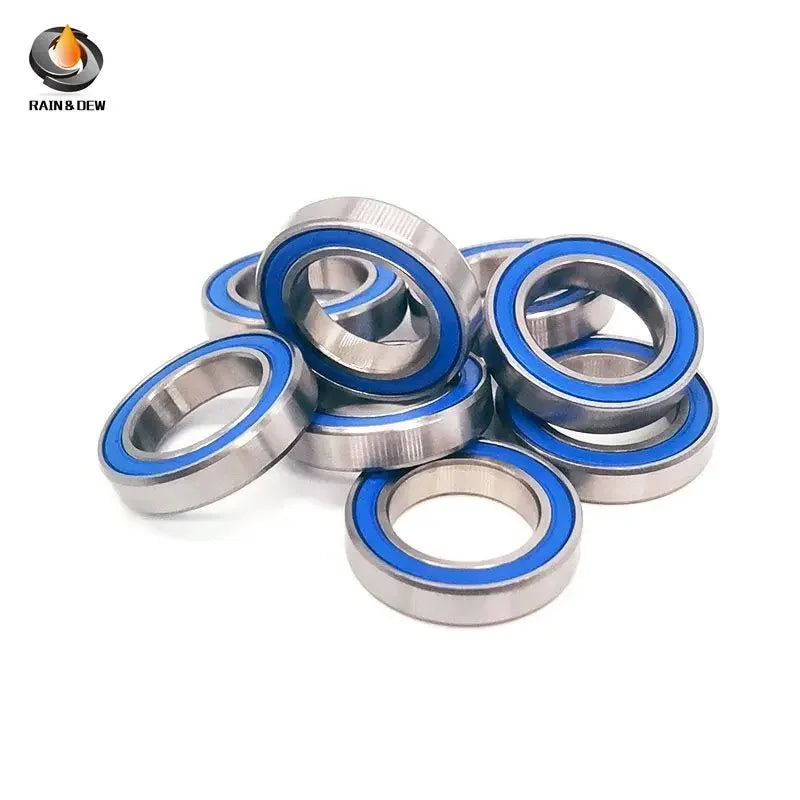 10Pcs 6802 2RS-Blue Bearing 15*24*5mm  ABEC-7 Bicycle Pivot Repair Parts 6802 2RS RS Ball Bearings 6802-2RS 6802LLU