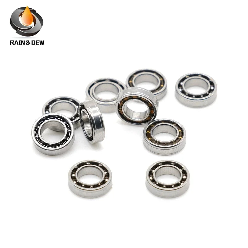 10Pcs   5x9x2.5 mm Open Bearing Custom Size  Stainless Steel Ball Bearing SMR95 MR95