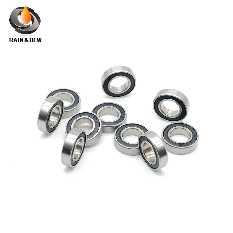 6704RS 20x27x4mm 10Pieces Bearing ABEC-7  Chrome Steel Ball Bearings With Black Rubber Seal 6704-2RS