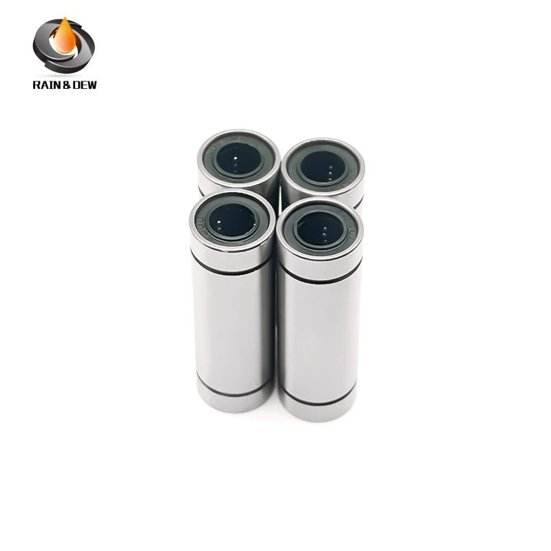 4PCS Long Type Linear Bearings ABEC-7 Double Sealed Chrome Steel Bushings LM8LUU 8X15X45 mm for VORON 1.8