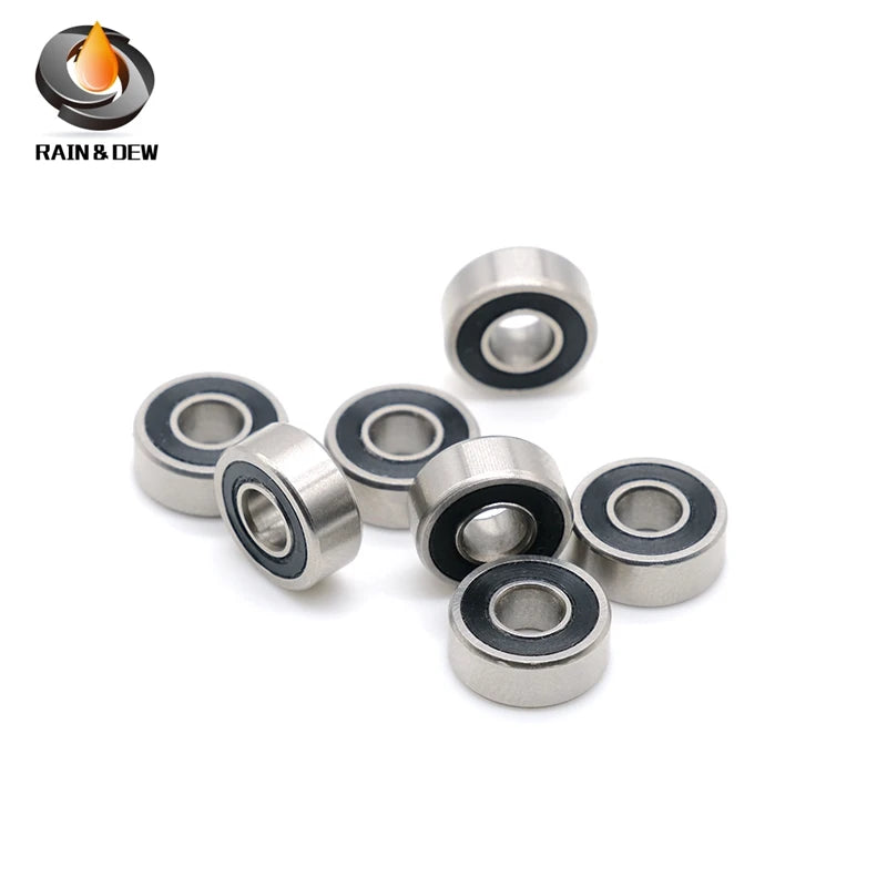 R4RS Bearing 6.35*15.875*4.9778 mm ABEC-7( 10 PCS ) Inch Miniature R4 2RS Ball Bearings