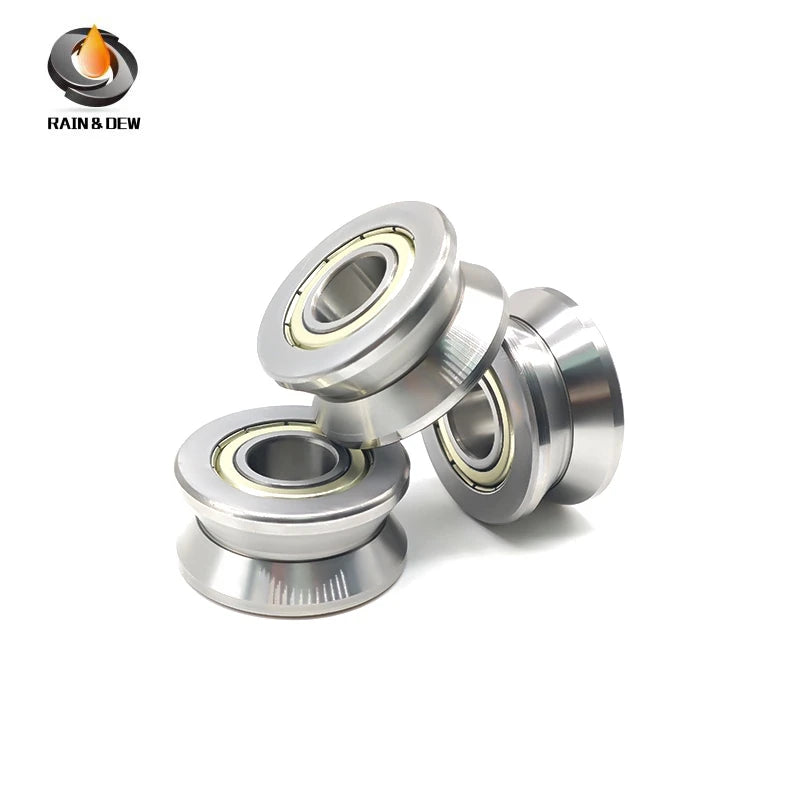 1Pcs/2Pcs  LV202-41ZZ 15x41x20 mm V Groove Guide Roller Bearings ABEC-7