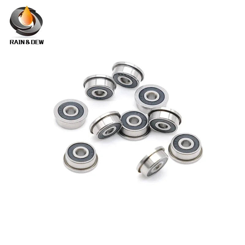 F623-2RS 3x10x4mm ABEC-7 Flanged Bearings 10/12/24Pcs for VORON 0, 0.1, 0.2 3D Printer Replacement