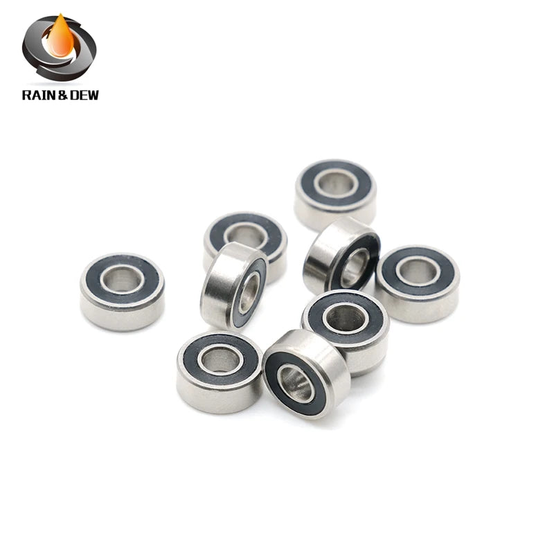 R4RS Bearing 6.35*15.875*4.9778 mm ABEC-7( 10 PCS ) Inch Miniature R4 2RS Ball Bearings