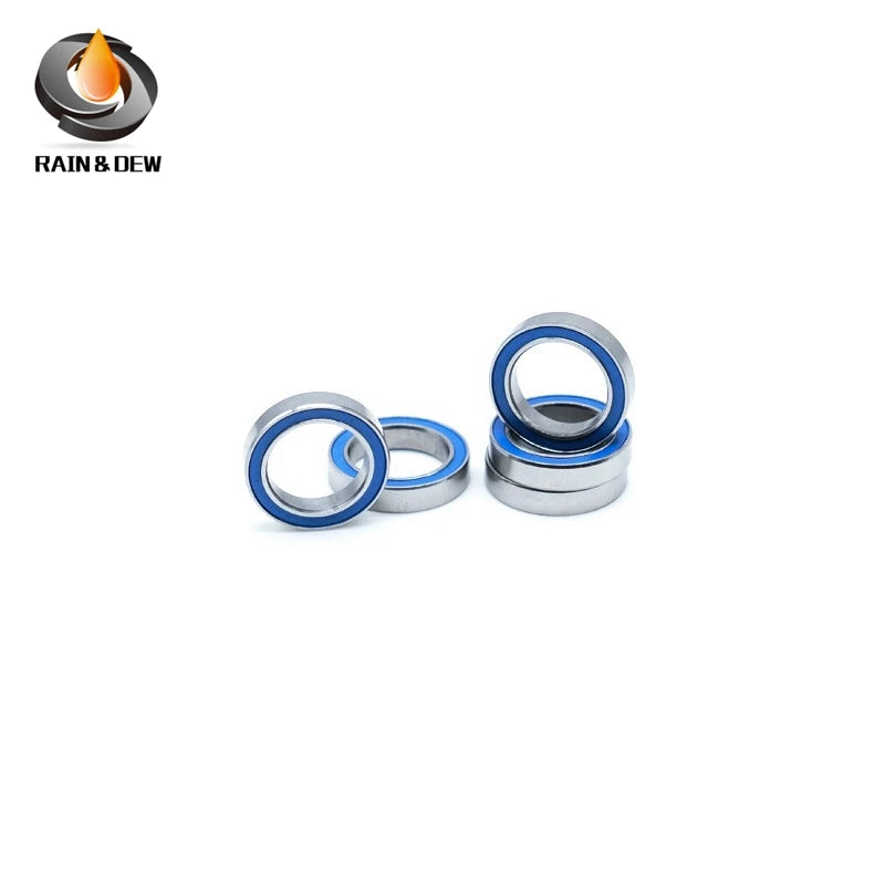 10PCS MR105RS-Blue Bearing ABEC-7  5X10X4 mm Miniature MR105-2RS Ball Bearings Blue Sealed MR105 2RS Quality