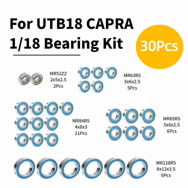 Ball Bearing for Axal UTB18 Capra 1/18 RC Crawler Car Mini Remote Control Vehicle Replacement Parts Accessories ABEC-7