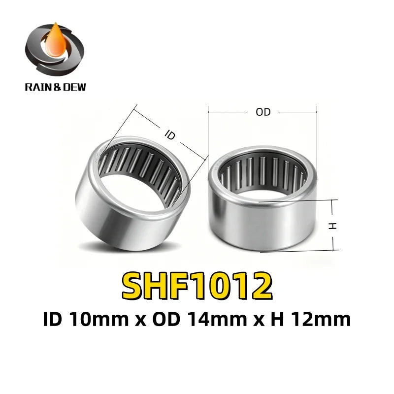2Pcs SHF1012 10X14X12mm Stainless Steel One Way Clutch Needle Roller Bearings for Fishing Reels SHF1008 10x14x8mm SHF1416